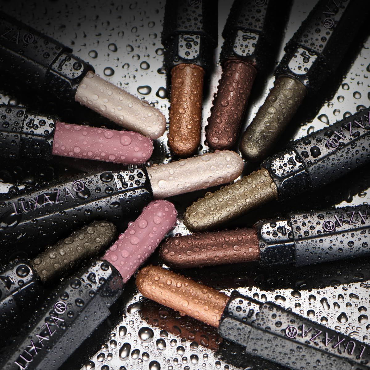 LUXAZA PRO Brown Neutral Eyeshadow Stick even-pigmented colors suit diverse skin tones.