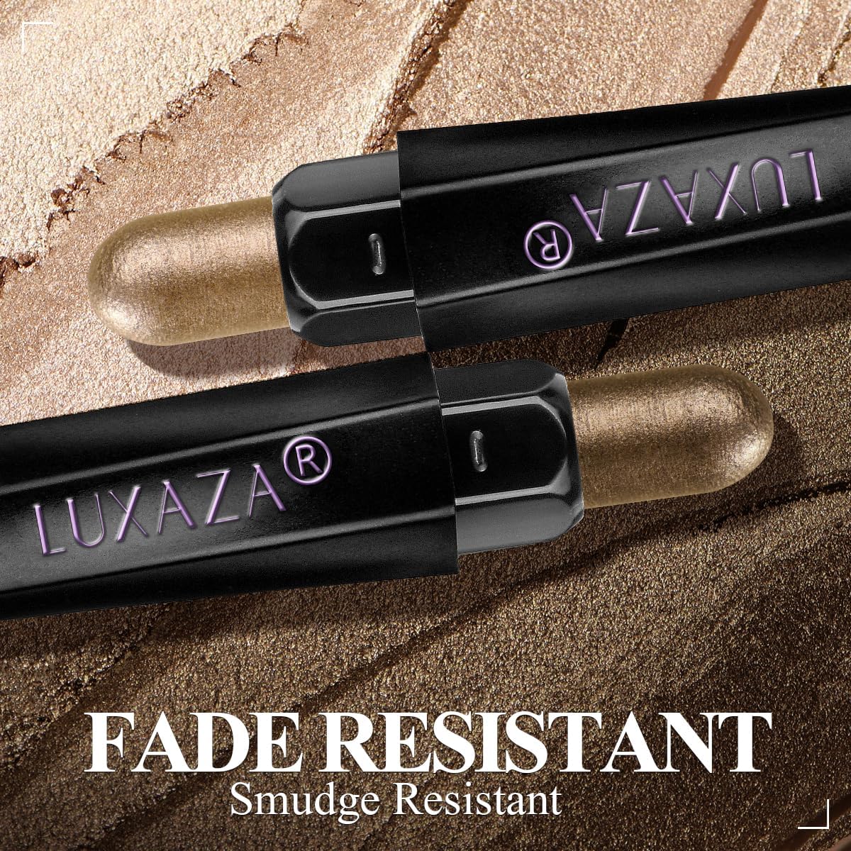 LUXAZA PRO Brown Neutral Eyeshadow Stick hexagonal tube design offers secure grip.