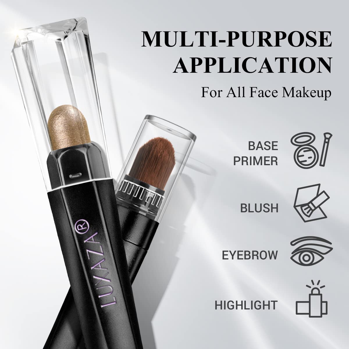 LUXAZA PRO Brown Neutral Eyeshadow Stick long-wear formula lasts hours.