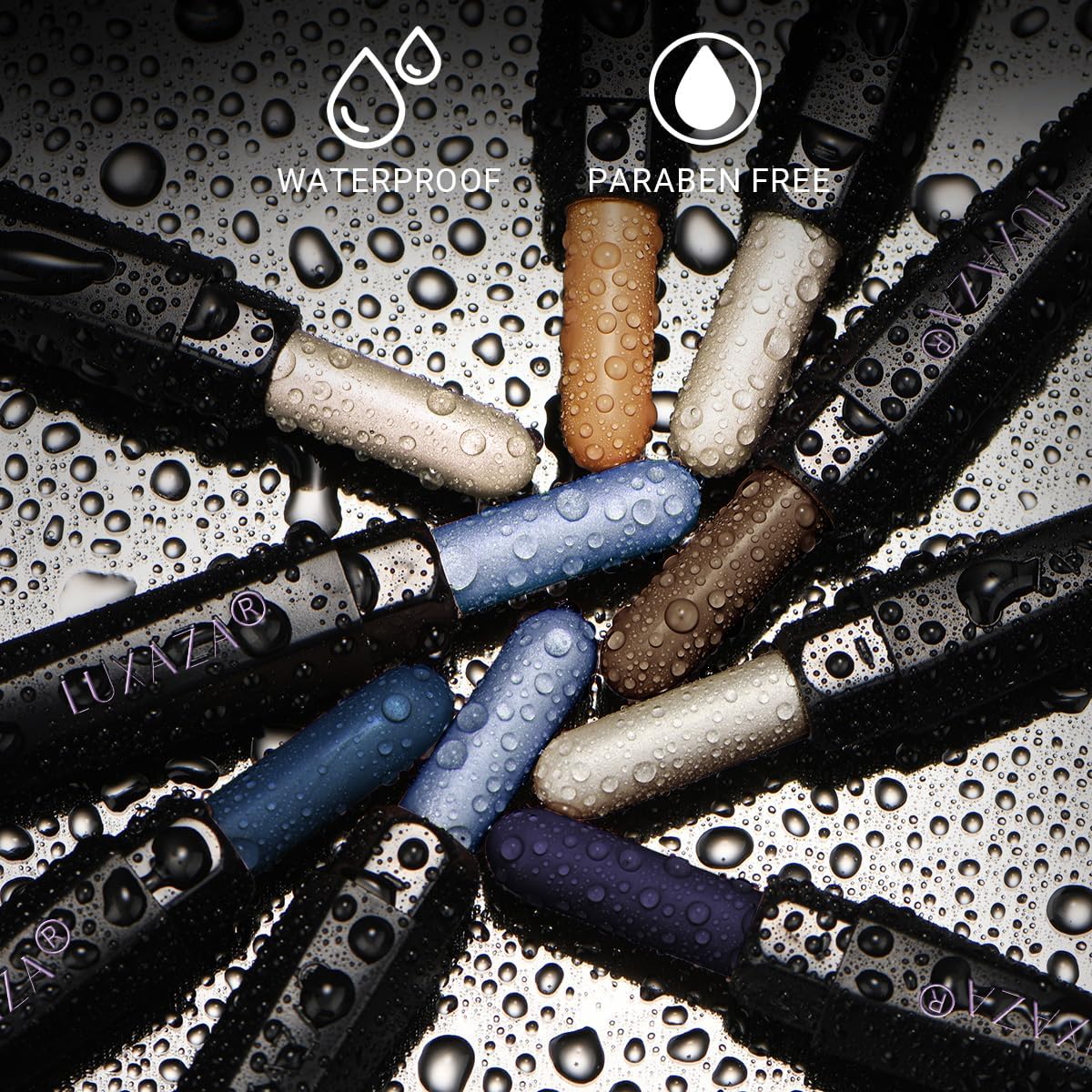 Luxaza Pro Jeans Blue color collection features coordinated neutrals and shimmer tones