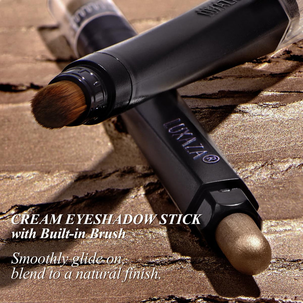 LUXAZA PRO long-wear swatch demonstrates 10–12 hour color retention.