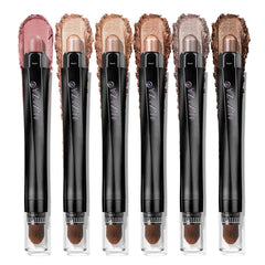Luxaza Pro neutral eyeshadow stick 6-piece Brown Canyon packaging for easy storage and portability.