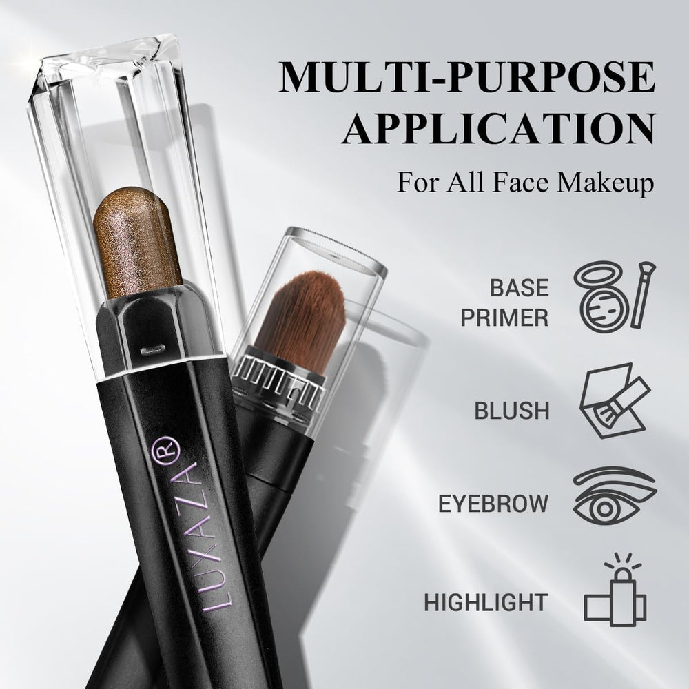 Luxaza Pro compact set fits into your makeup bag for on-the-go touch-ups.