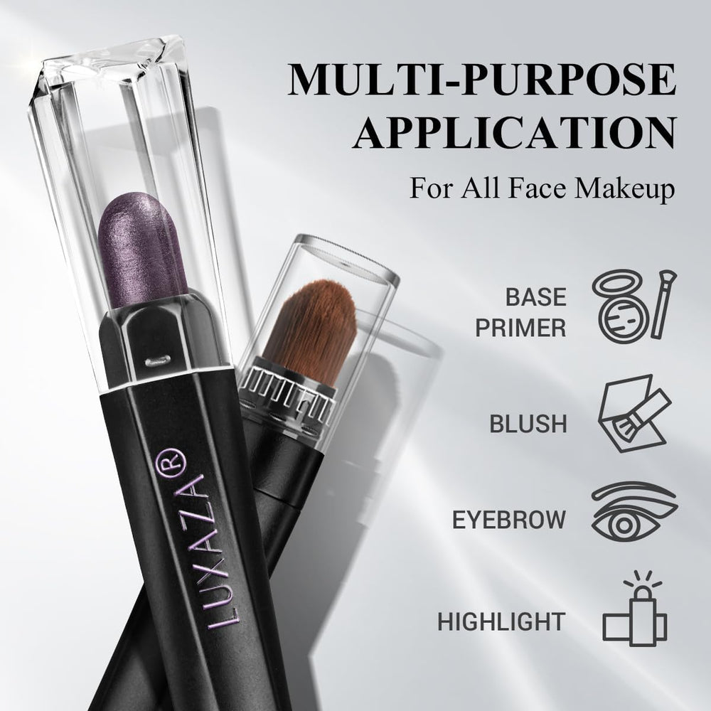 LUXAZA PRO Purple Eyeshadow Stick 6pc set coordinated colors for versatile everyday looks.
