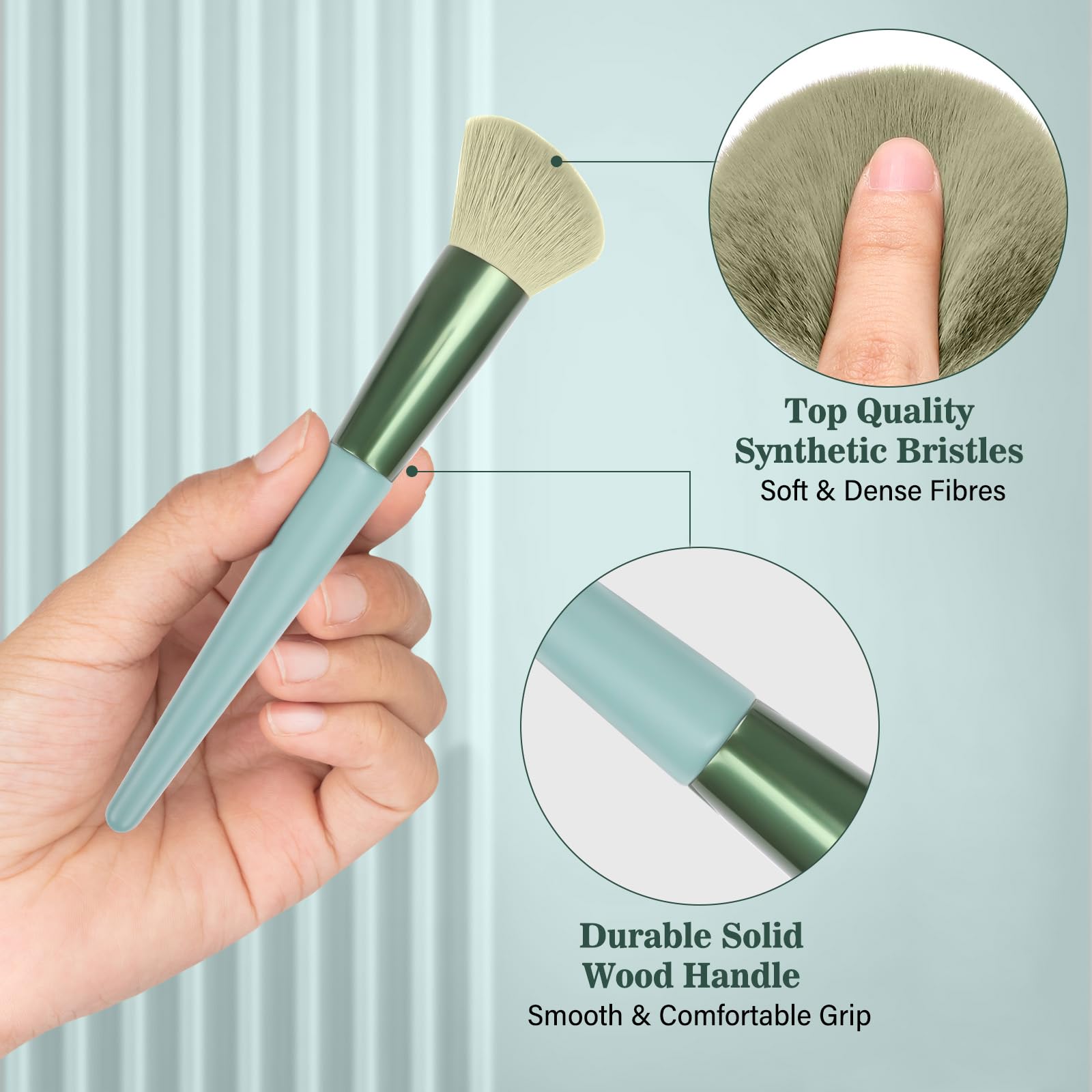 LUXBRU lash comb included with set for precise lash grooming