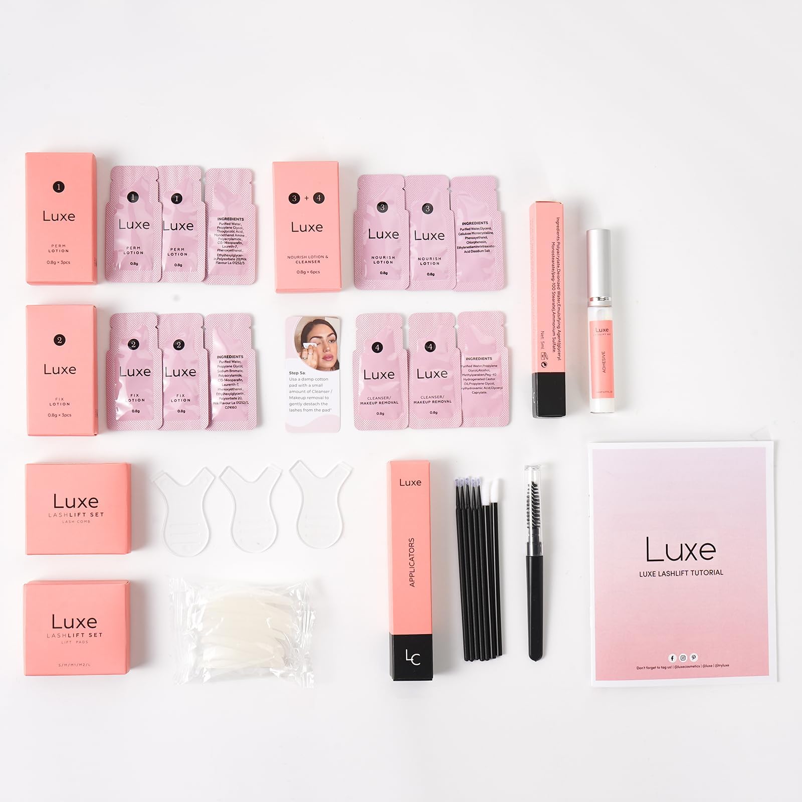Luxe Cosmetics Luxe Lashlift nourishing solution supports lash health during lift
