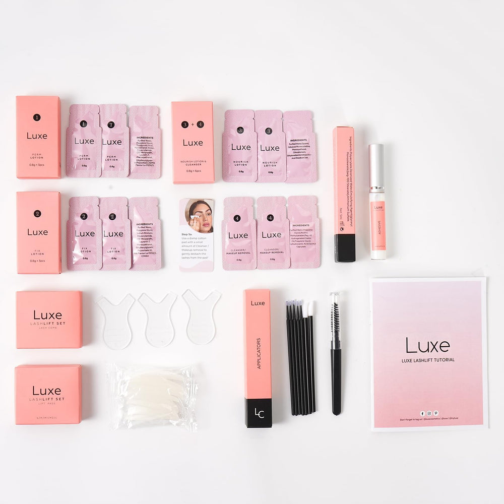 Luxe Cosmetics Luxe Lashlift nourishing solution supports lash health during lift