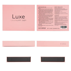 Luxe Cosmetics Luxe Lashlift setting lotion bottle creates lasting curl