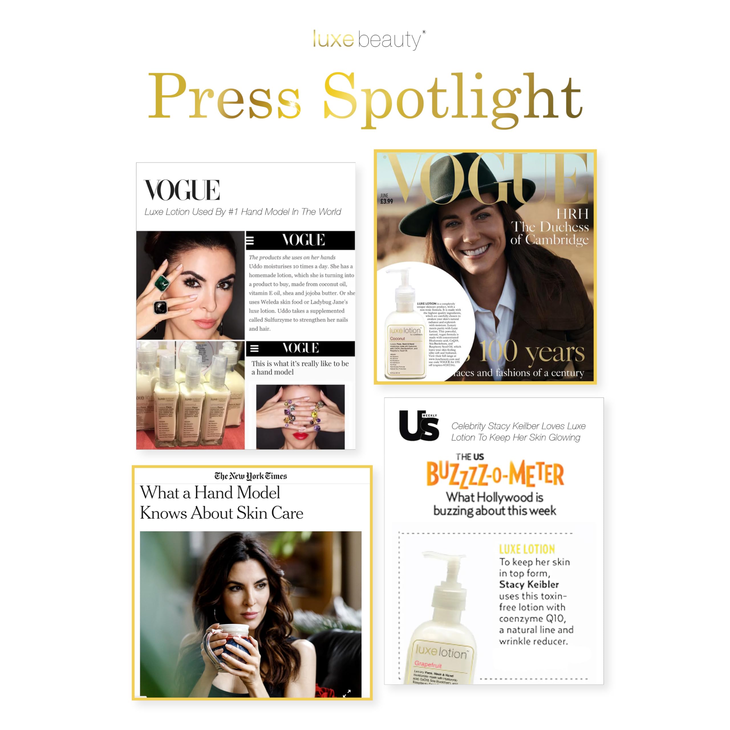 LUXEBEAUTY LuxeLotion application on hand demonstrates quick use