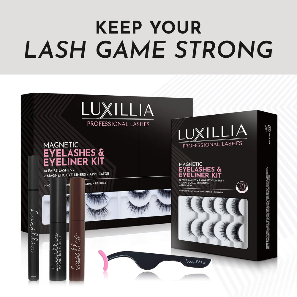 Luxillia care tips emphasize cleaning and reusing the magnetic lashes.