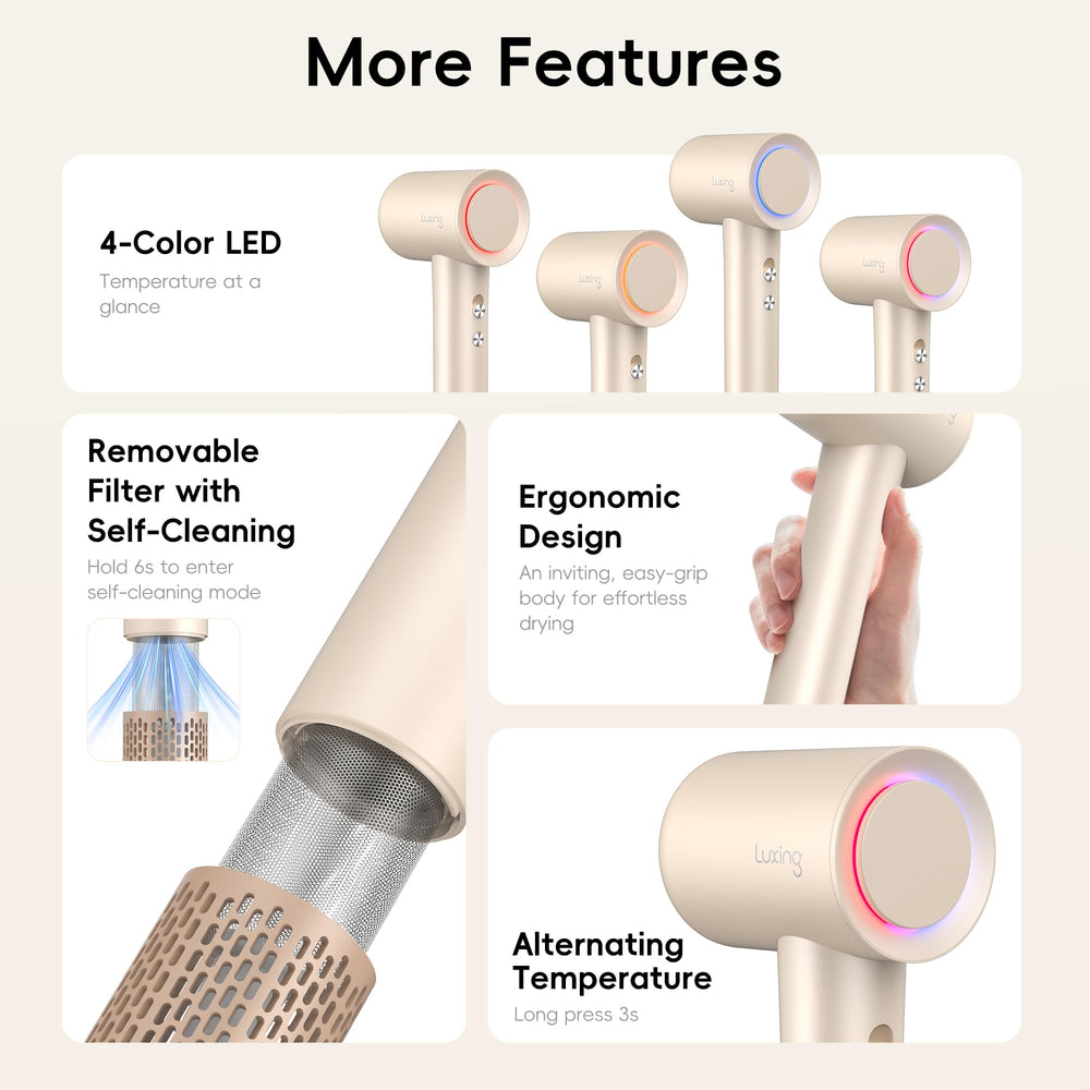 Luxing Turbolux safety features image including overheat protection and ALCI plug.
