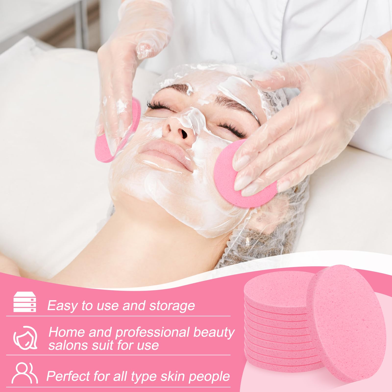 Luxiv compressed facial sponge exfoliating detail delivers gentle texture for skin refinement.