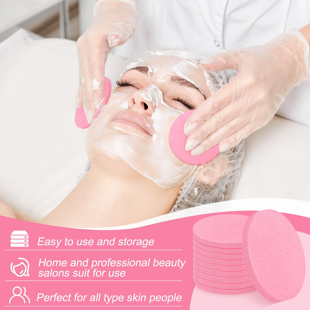 Luxiv compressed facial sponge exfoliating detail delivers gentle texture for skin refinement.