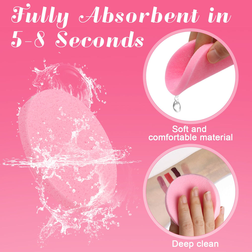 Luxiv compressed facial sponge mini size fits travel routines and on-the-go cleanses.