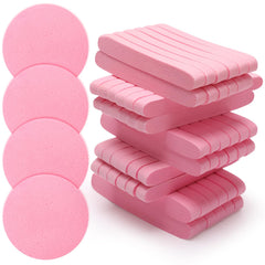 Luxiv compressed facial sponge in packaging highlights minimal storage and ready-to-use convenience.