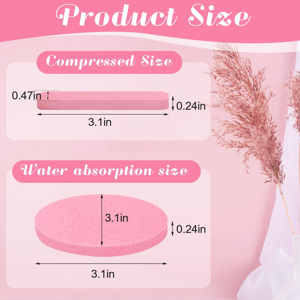 Luxiv compressed facial sponge water absorption demonstrates quick readiness for cleansing routines.