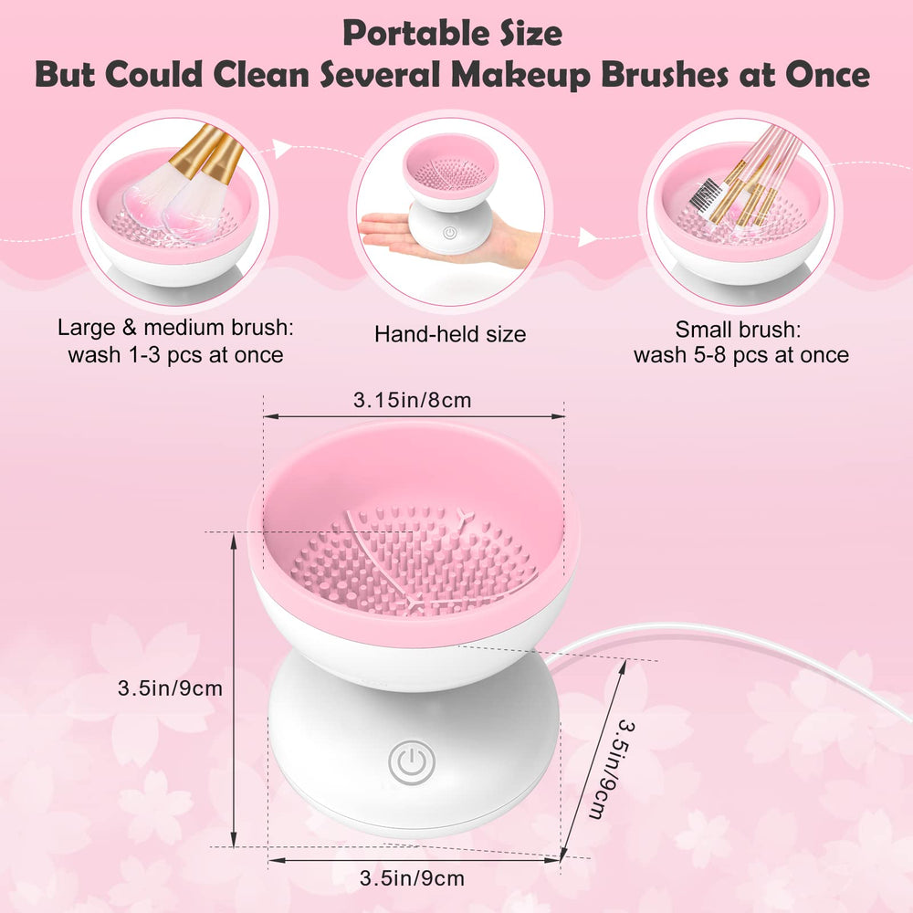Luxiv cleaner cleans various brushes including short and long types.