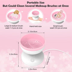 Luxiv cleaner cleans various brushes including short and long types.