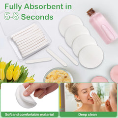 Luxiv esthetician-face cleaning-soft sponge, silky texture for comfortable professional use.