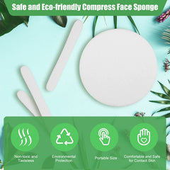 Luxiv face sponge round-shape after soaking offers comfortable, versatile cleansing.