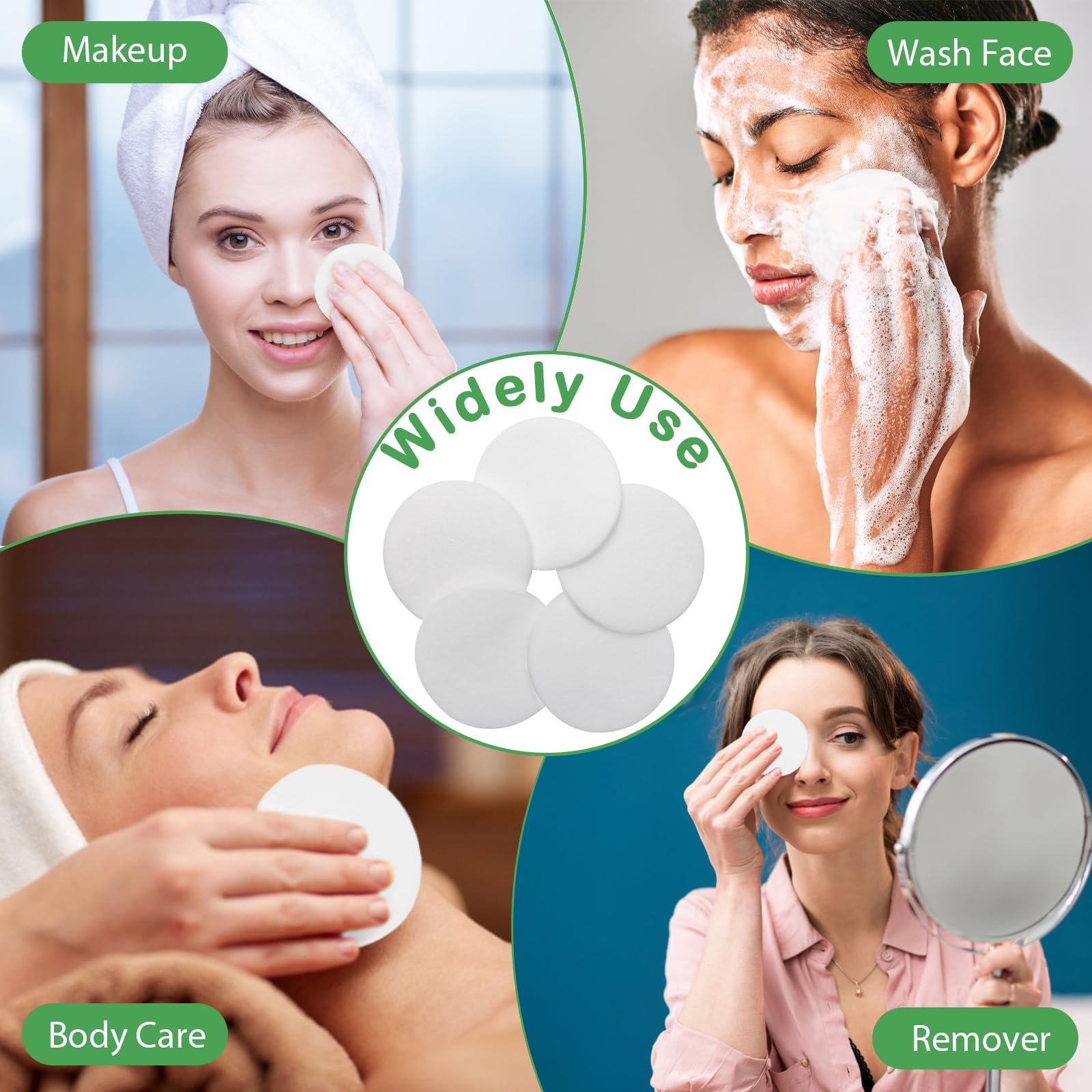Luxiv makeup removal-exfoliation sponge, convenient for removing makeup and prep work.