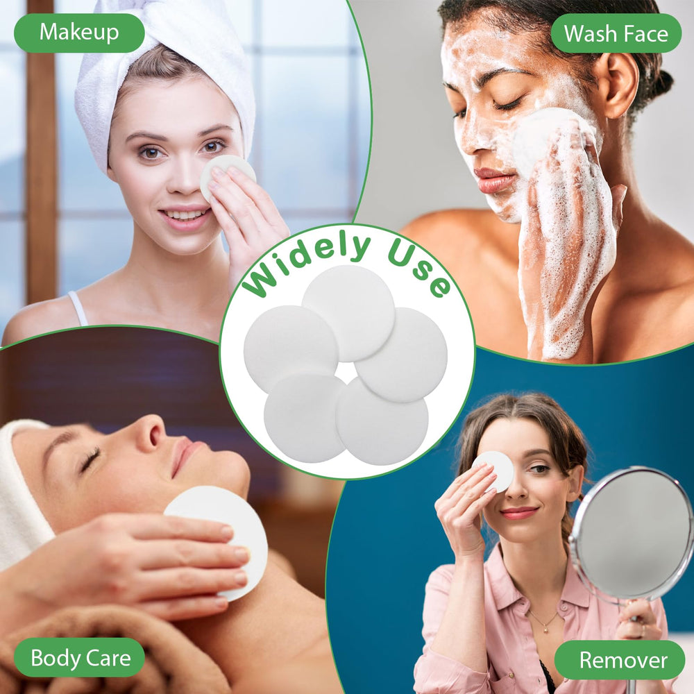 Luxiv multi-purpose facial sponge suitable for cleansing, exfoliating, and lotion application.
