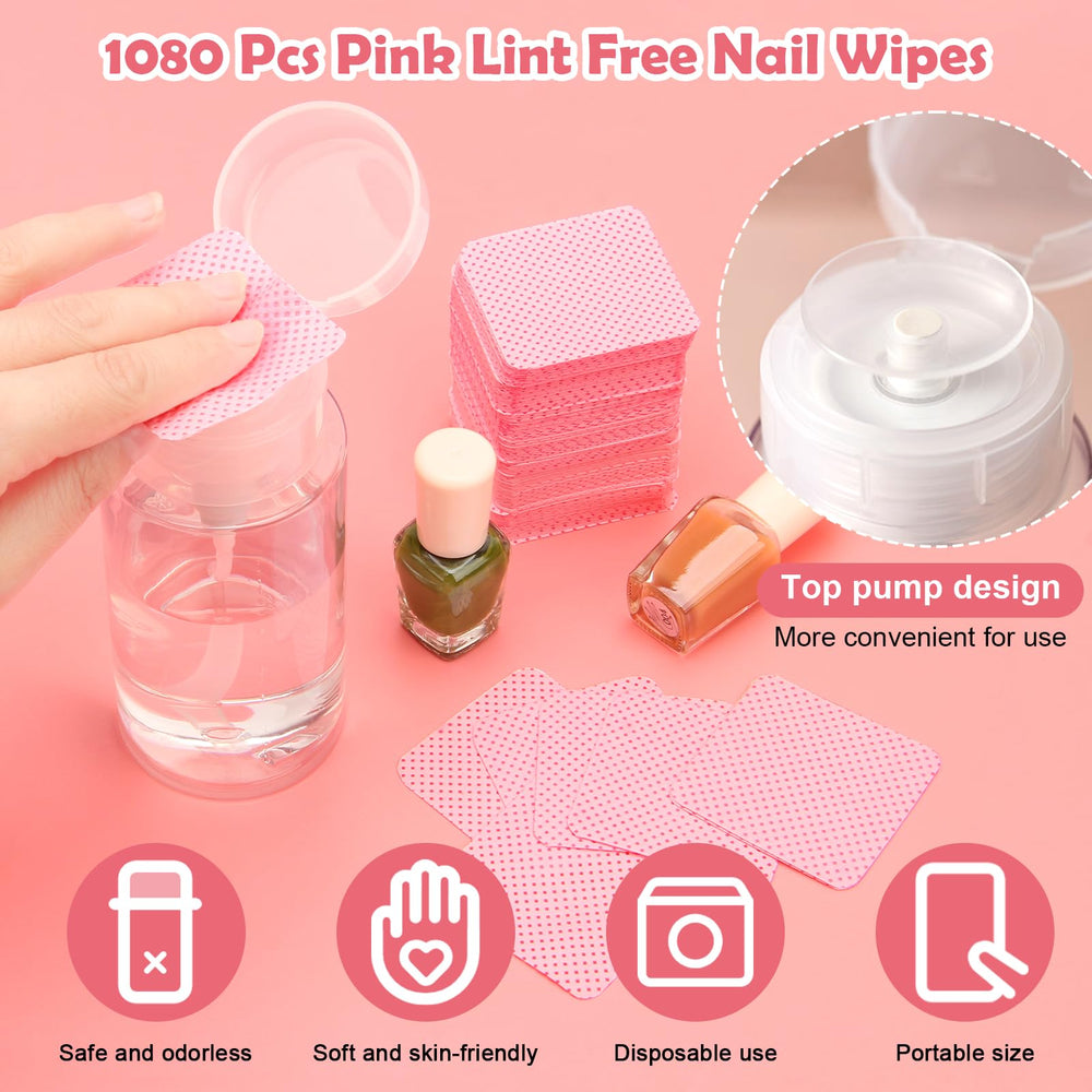 Luxiv nonwoven wipes close-up with soft, crumb-free texture for nails and lashes