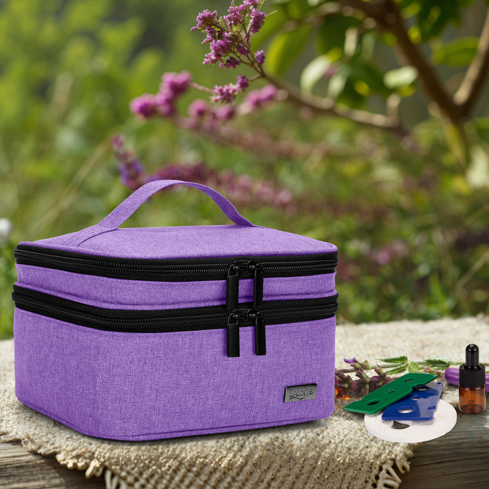 LUXJA essential oil carrying case is luggage-friendly and lightweight.