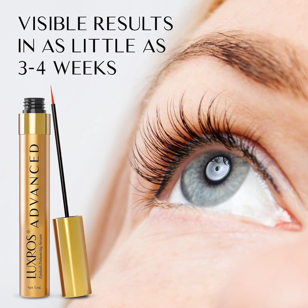 LUXROS Eyelash Growth Serum gift box with ribbon