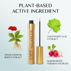 LUXROS Eyelash Growth Serum ingredients: peptides closeup