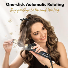 Luxspire rotating curler with 0.75-inch barrel for tight, defined ringlets.
