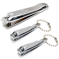 Luxxii 3 Pack Nail Clippers Set with precise blades and non-slip grip for clean cuts.
