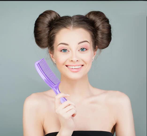 LUXXII 6-pack round-handle combs display versatile kit for all hair types.