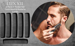 LUXXII mens-styling-comb-sideburns for clean lines and flexible grooming.