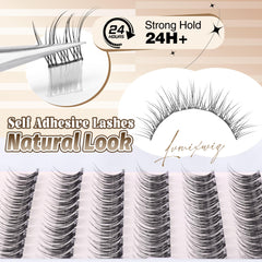 Lvmixwig apply steps with comb and crimp for natural lashes.
