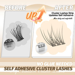 Lvmixwig natural wispy lash clusters blend with real lashes.