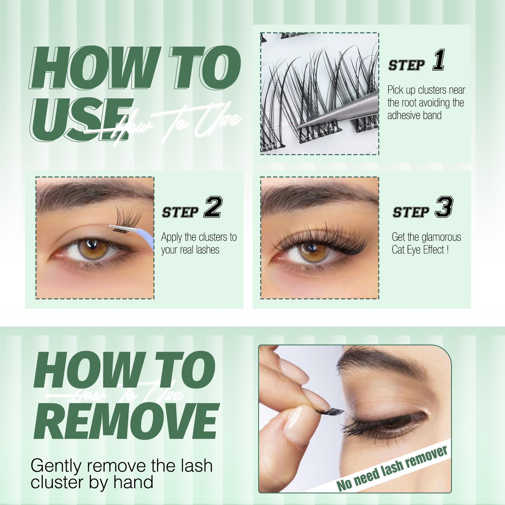 Lvmixwig remove lash clusters closeup demonstrating gentle removal