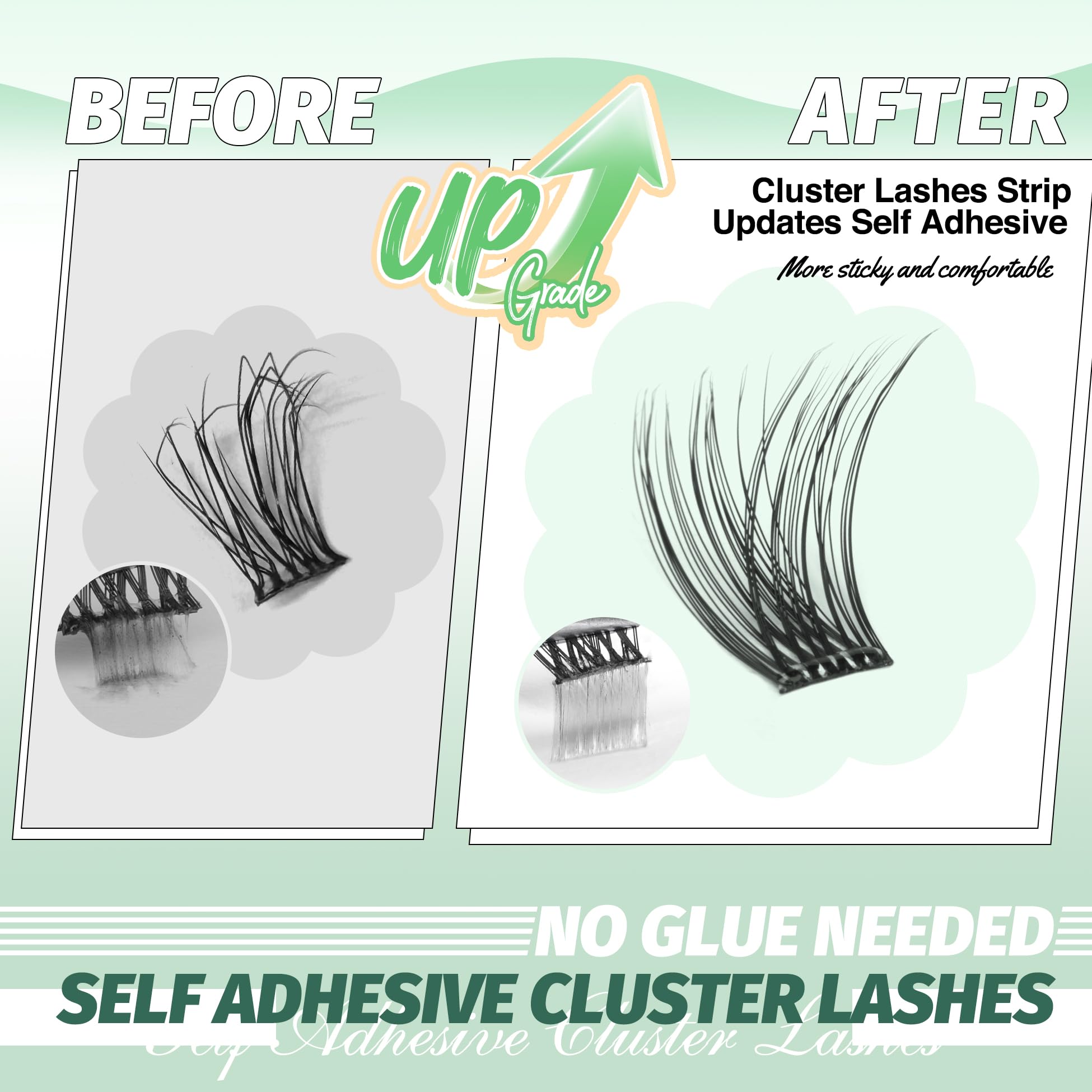Lvmixwig wispy 14mm lash clusters closeup delivering soft drama