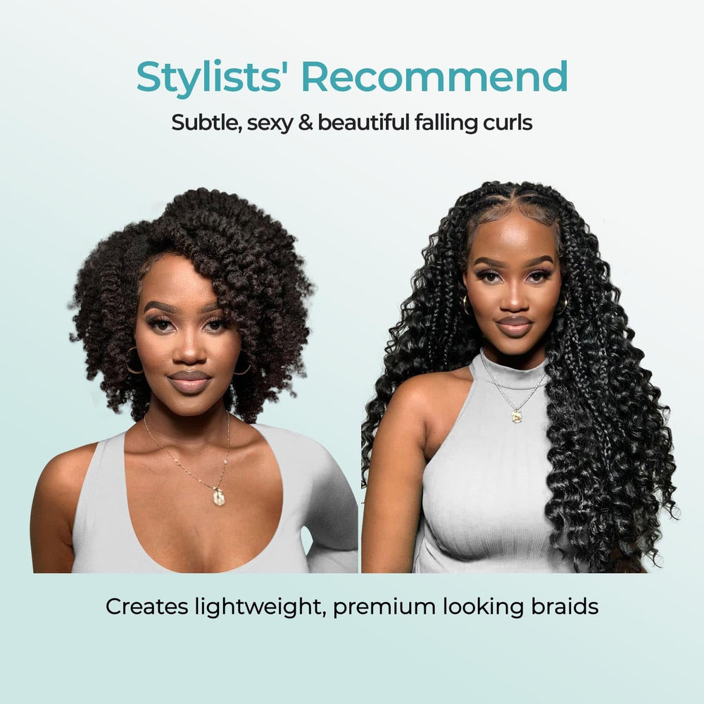 Lvnatu pre-stretched smooth ends support easy, seamless boho braids
