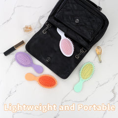 LVYOUIF mini hair brush pink portable detangler for everyday use