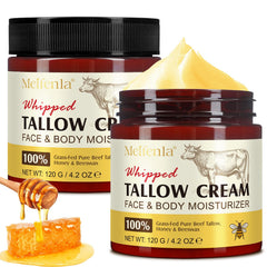 Lxitian beef-tallow face-cream jar close-up highlights rich texture and hydration