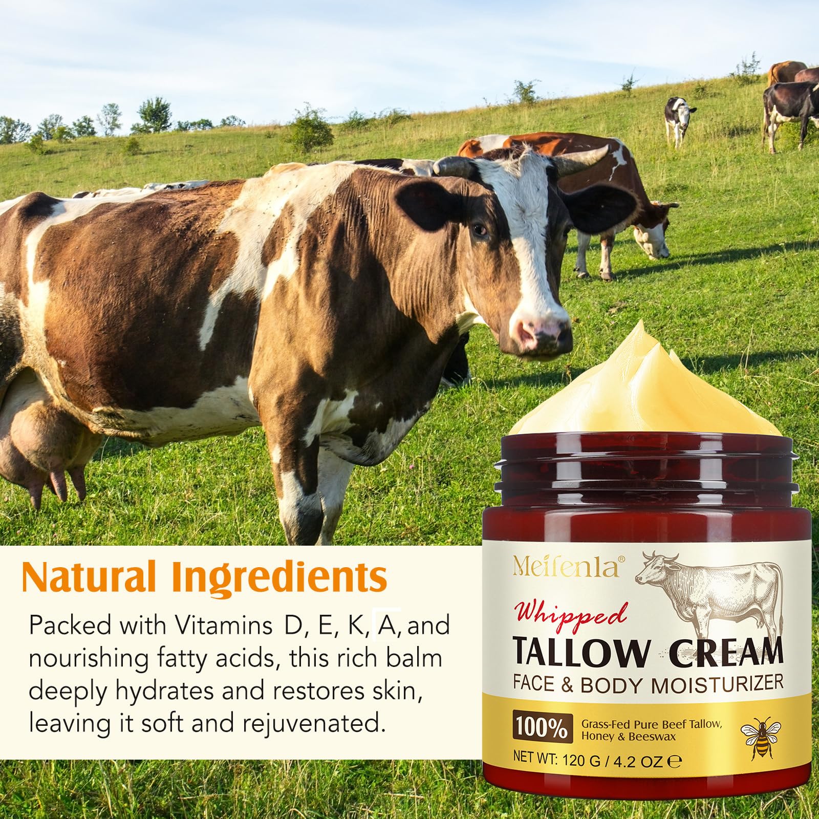 Lxitian moisturizing body cream beef-tallow hints at long-lasting hydration