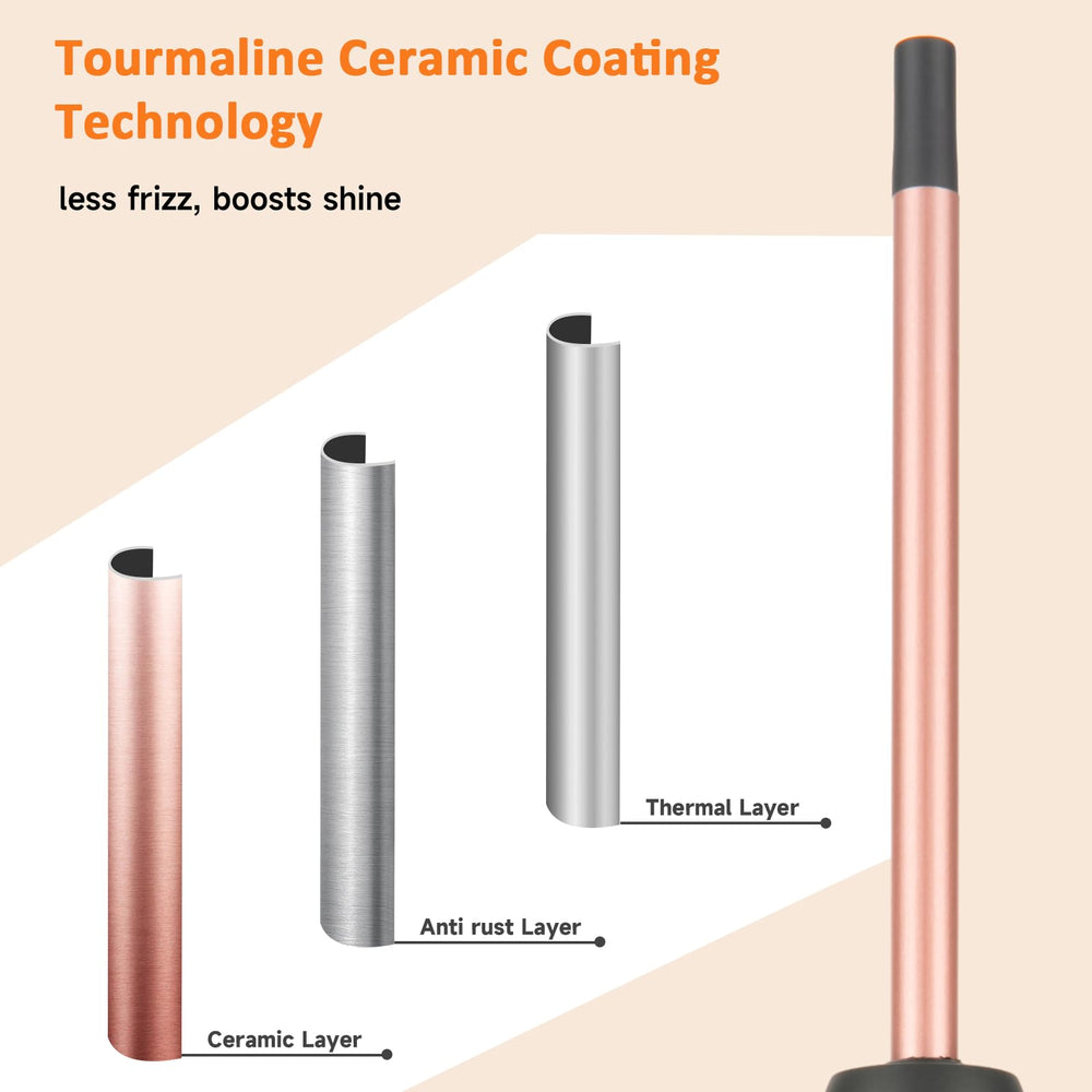 LXMTOU anti-scald cap and glove ensure safe, comfortable curling.