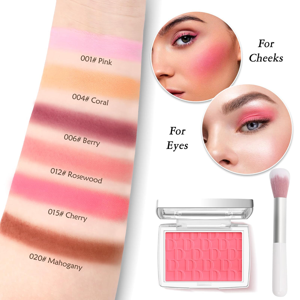 LYBHDAFA Cherry Blush compact size fits purse for travel touch-ups.