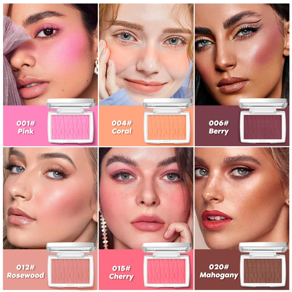 LYBHDAFA Cherry Blush matte color provides buildable, natural-looking shading.