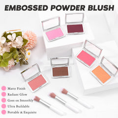 LYBHDAFA Cherry Blush soft brush delivers feather-light application.