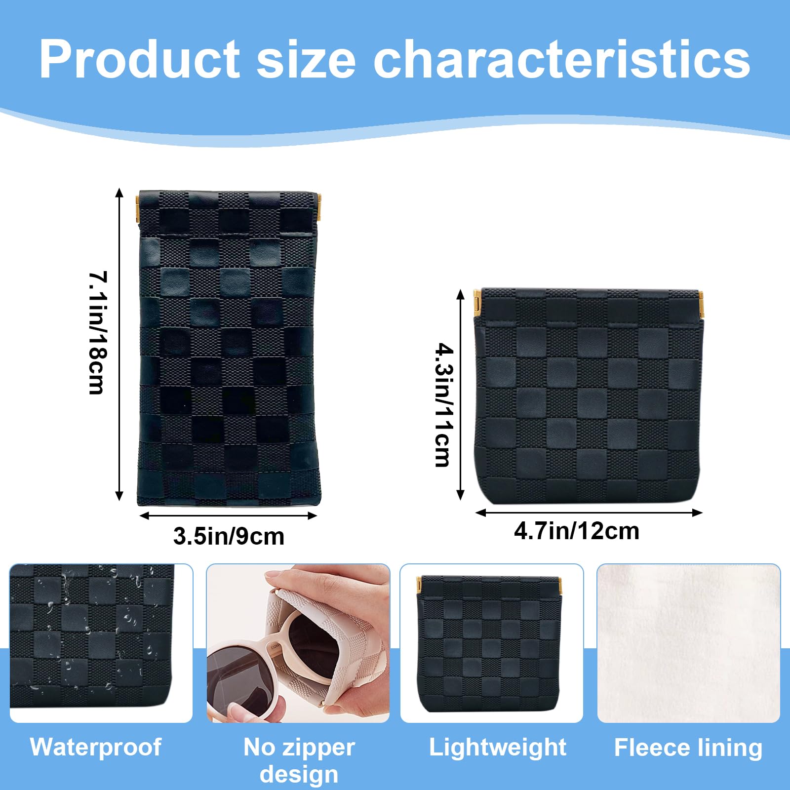 LyBlissor pocket cosmetic bag compact size promotes easy organization in purses.