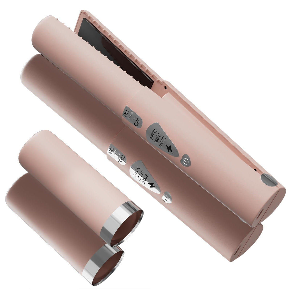 LYFDUW cordless straightener in compact design for travel convenience.