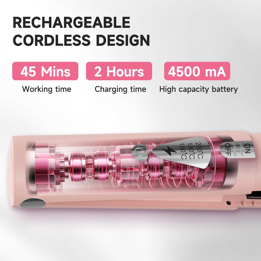 LYFDUW cordless straightener safety lock mechanism for safe operation.