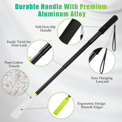 LYIGEOL interchangeable towel heads provide washable exfoliation between toes.